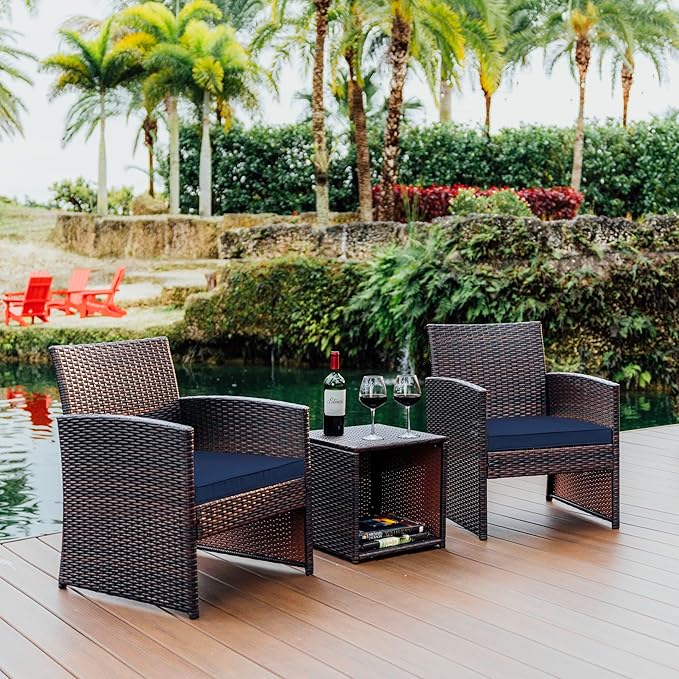 3 Piece Patio Bistro Set